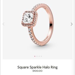 Pandora sparkle halo ring